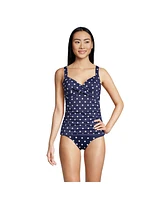 Lands' End Women's Ddd-Cup Chlorine Resistant Wrap Underwire Tankini Swimsuit Top