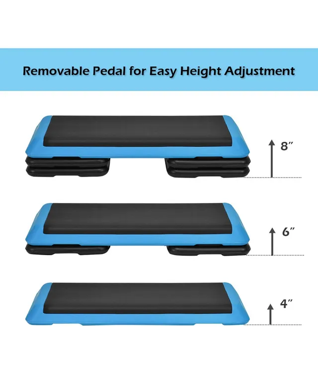 Aerobic Step Height Adjustable Exercise Stepper