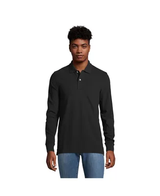 Lands' End Men's Comfort First Long Sleeve Mesh Polo