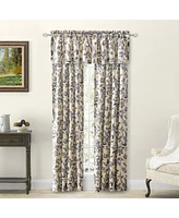 Ricardo Waverly Gardens Tailored Curtain Panel Pair with tiebacks 84"W x 72"L