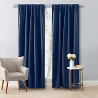 Ricardo Ultimate Black-Out 2-Way Pocket Curtain Panel 56"W x 72"L