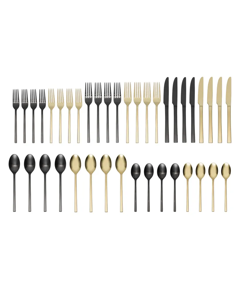 Oneida Allay Mixed 40 Piece Everyday Flatware Set, Service For 8