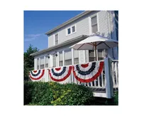 Evergreen Patriotic Bunting, Medium- 58 x 27 Inches Outdoor Decor