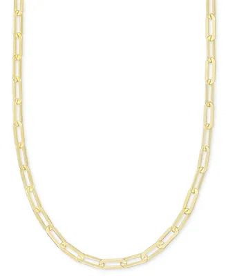 Giani Bernini Paperclip Link 18" Chain Necklace 18k Gold-Plated Sterling Silver or Silver, Created for Macy's