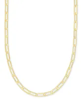 Giani Bernini Paperclip Link 18" Chain Necklace 18k Gold-Plated Sterling Silver or Silver, Created for Macy's