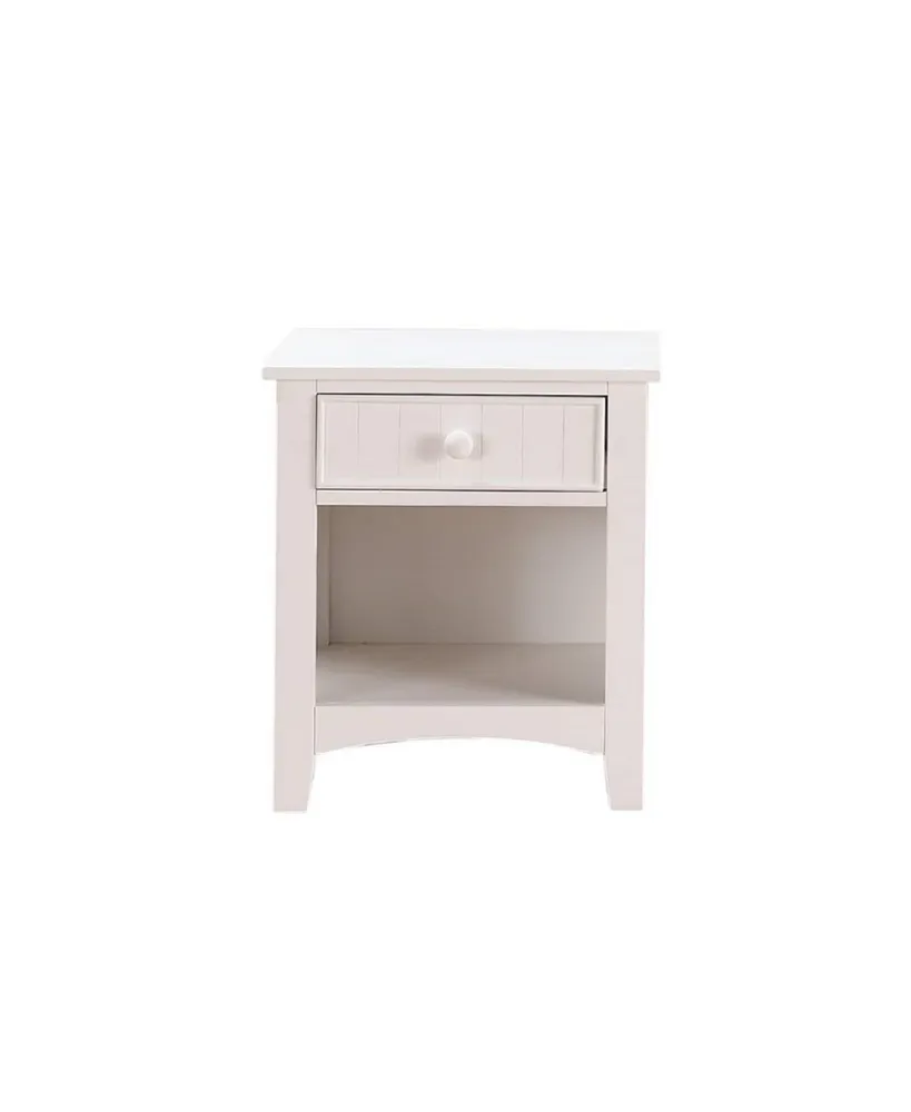 Streamdale Furniture Karine Wooden Nightstand With One Drawer In Finish