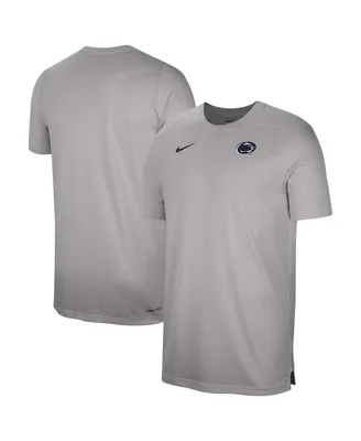 Men's Nike Heather Gray Penn State Nittany Lions Sideline Coaches Performance Top