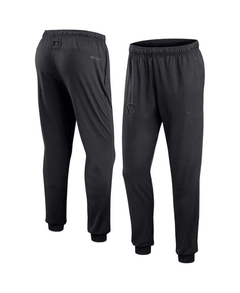 Men's Nike Black Milwaukee Brewers Authentic Collection Travel Performance Pants