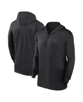 Men's Nike Black Kansas City Royals Authentic Collection Travel Performance Full-Zip Hoodie