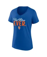 Women's Fanatics Royal New York Mets Mother's Day V-Neck T-shirt