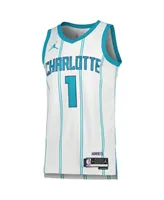 Men's and Women's Jordan LaMelo Ball White Charlotte Hornets Swingman Jersey - Association Edition