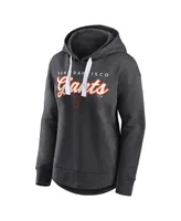 Women's Fanatics Heathered Charcoal San Francisco Giants Set to Fly Pullover Hoodie