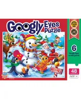 Masterpieces Googly Eyes Christmas 48 Piece Jigsaw Puzzle for Kids