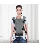 4-in-1 Ergonomic Baby Carrier All Carry Positions Adjustable Buckles