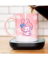 Uncanny Brands My Melody Coffee Mug with Electric Mug Warmer – Keeps Your Favorite Beverage Warm - Auto Shut On/Off