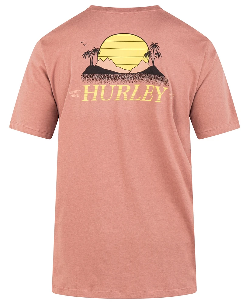 Hurley Men's Everyday Retro Sun Short Sleeve T-shirt
