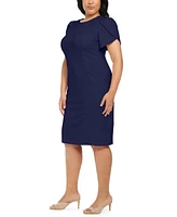 Calvin Klein Plus Puff-Sleeve Sheath Dress