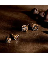 Le Vian Chocolatier Chocolate Diamond Stud Earrings (1/4 ct. t.w.) in 14k Rose Gold (Also Available in White Gold or Yellow Gold)