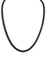 Bulova Men's Link Chain 22" Necklace in Black-Plated Stainless Steel