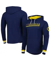 Men's Mitchell & Ness Navy Michigan Wolverines Legendary Raglan Pullover Hoodie