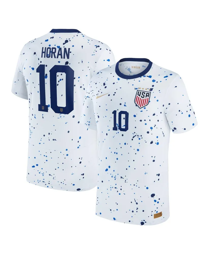 Big Boys and Girls Nike Lindsey Horan White Uswnt 2023 Home Replica Jersey