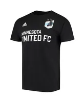 Men's adidas Kevin Molino Black Minnesota United Fc Go To Name and Number T-shirt