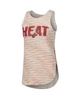 Women's Concepts Sport White Miami Heat Sunray Tank Top
