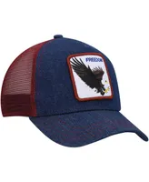 Men's Goorin Bros. Navy, Maroon The Freedom Eagle Trucker Adjustable Hat