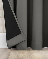Sun Zero Bergen Theater Grade Extreme 100% Blackout Rod Pocket Single Curtain Panel