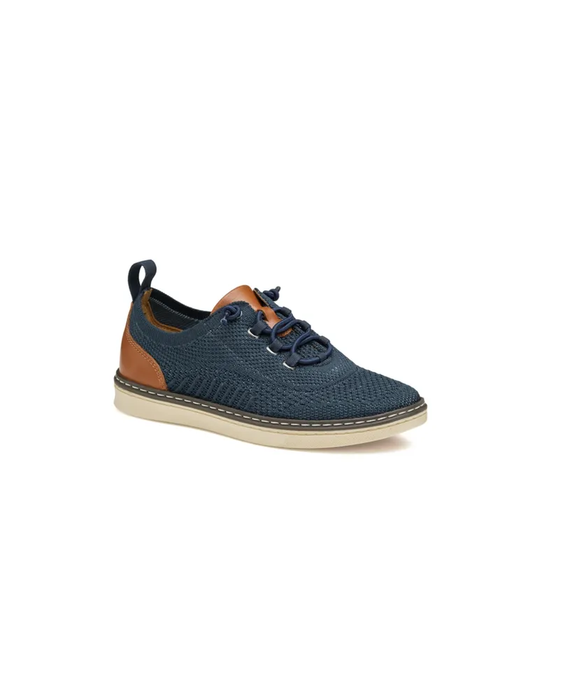 Johnston & Murphy Toddler Boys McGuffey Knit U-Throat Lace-Up Shoes