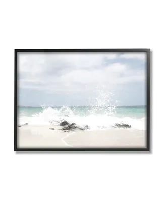 Stupell Industries Beach Coast Wave Splash Framed Giclee Art, 24" x 1.5" x 30" - Multi