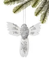 Holiday Lane Shine Bright Feathered Glitter Hummingbird Ornament, Created for Macy's