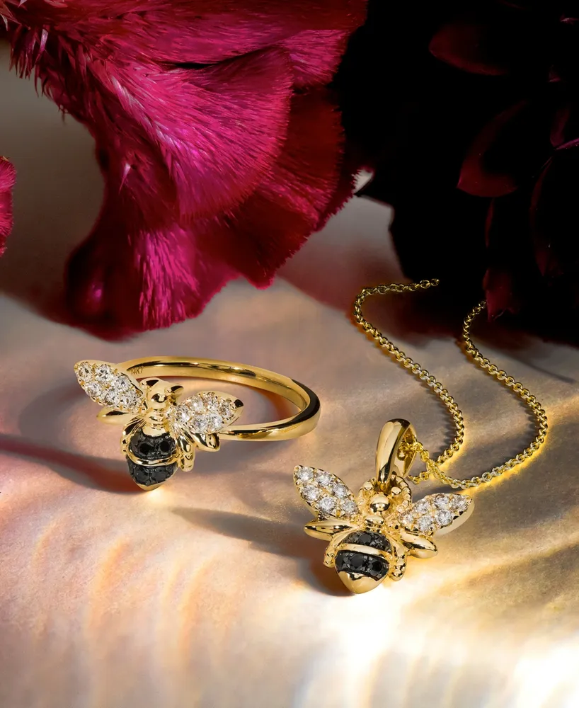 Le Vian Nude Diamond (1/5 ct. t.w.) & Blackberry Diamond (1/10 ct. t.w.) 18" Pendant Necklace in 14k Gold