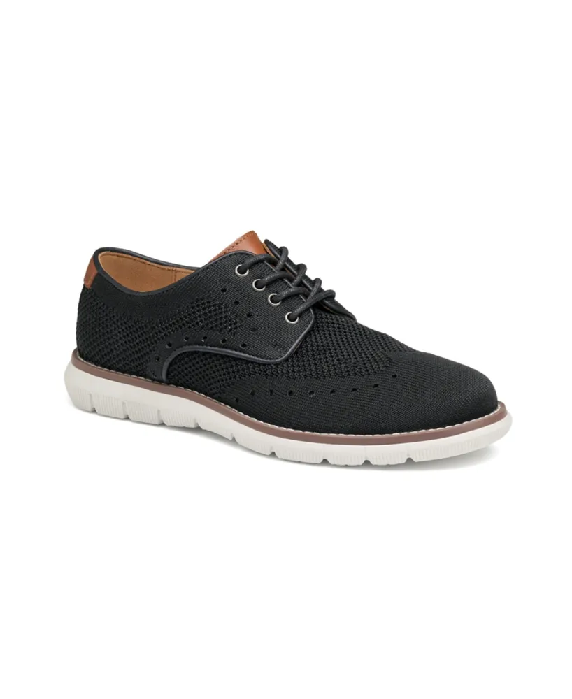 Johnston & Murphy Big Boys Holden Knit Wingtip Lace-Up Shoes