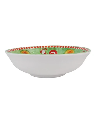 Vietri Melamine Campagna Gallina Large Serving Bowl