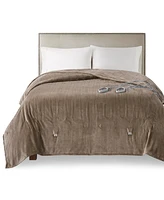 Premier Comfort Luxury Plush Heated Blanket, Queen, Exclusively at Macy's