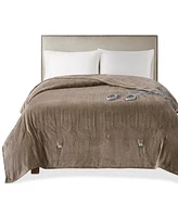 Premier Comfort Luxury Plush Heated Blanket, King, Exclusively at Macy's