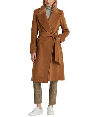 Lauren Ralph Lauren Women's Wool Blend Belted Wrap Coat