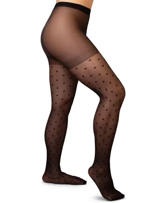 Lechery Women's European Made Net Dot Tights