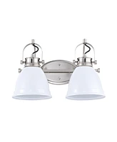 Phineas 16.25" 2-Light Farmhouse Bohemian Iron Led Vanity