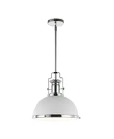 Homer 13" 1-Light Modern Industrial Iron Led Dome Pendant