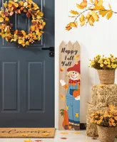 Glitzhome 41.75" H Fall Wood Scarecrow Porch Decor