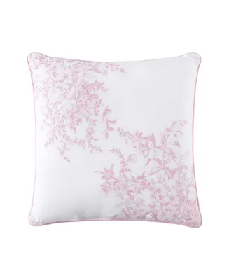 Laura Ashley Bedford Embroidered Decorative Pillow