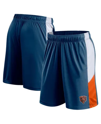 Men's Fanatics Navy Chicago Bears Prep Colorblock Shorts