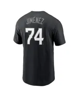 Men's Nike Eloy Jimenez Black Chicago White Sox City Connect Name and Number T-shirt