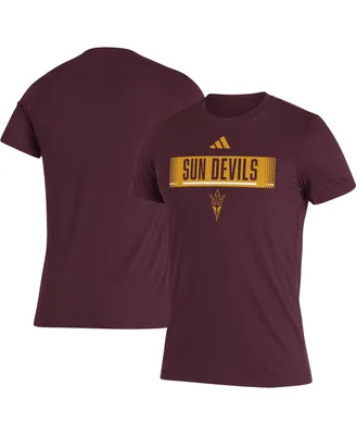 Men's adidas Maroon Arizona State Sun Devils Wordmark Tri-Blend T-shirt