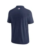 Men's Nike Navy St. Louis Cardinals Authentic Collection Victory Striped Performance Polo Shirt