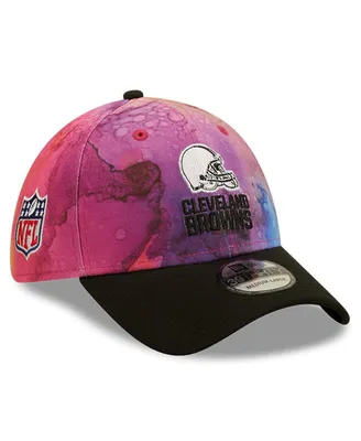 Men's New Era Pink, Black Cleveland Browns 2022 Nfl Crucial Catch 39THIRTY Flex Hat