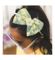 Child Girl's Daisy Bow Hard Headband