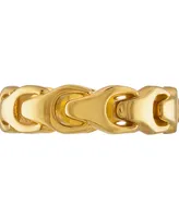 Bulova Men's Link Ring 14k Gold-Plated Sterling Silver